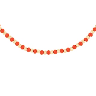 Foto 1 | Pulsera Zekie 7094 Oro 14k Amarillo 18 Cms Bola Diamantada