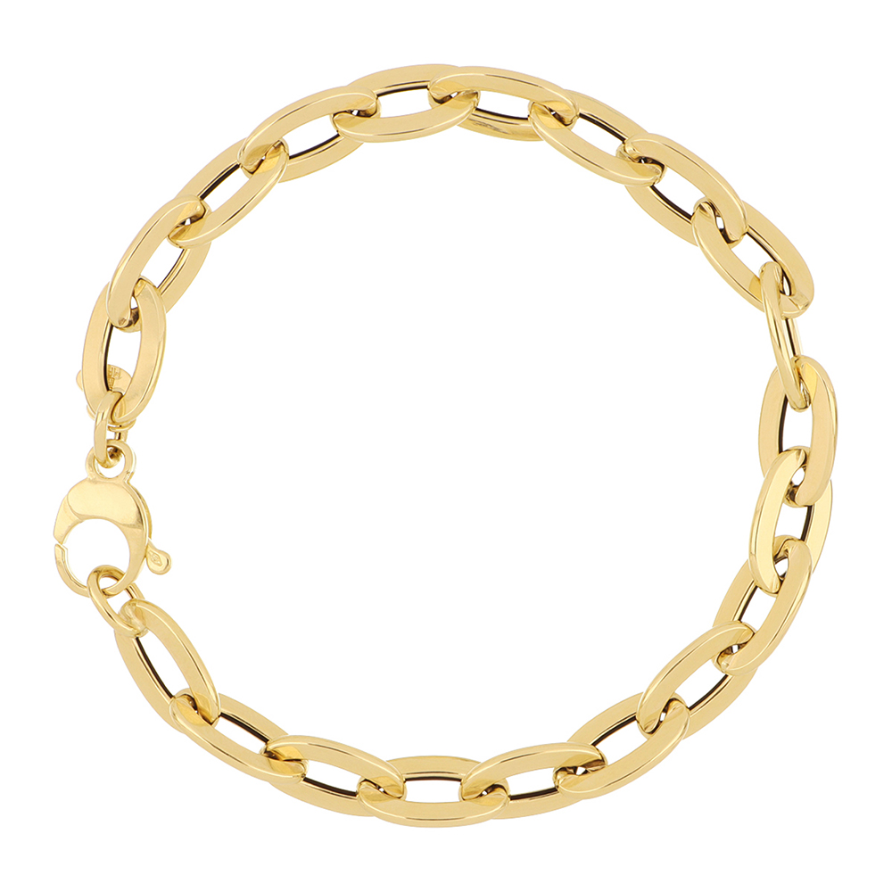 Foto 2 pulgar | Pulsera Zekie 7075 Oro 14k Amarillo 20 Cms