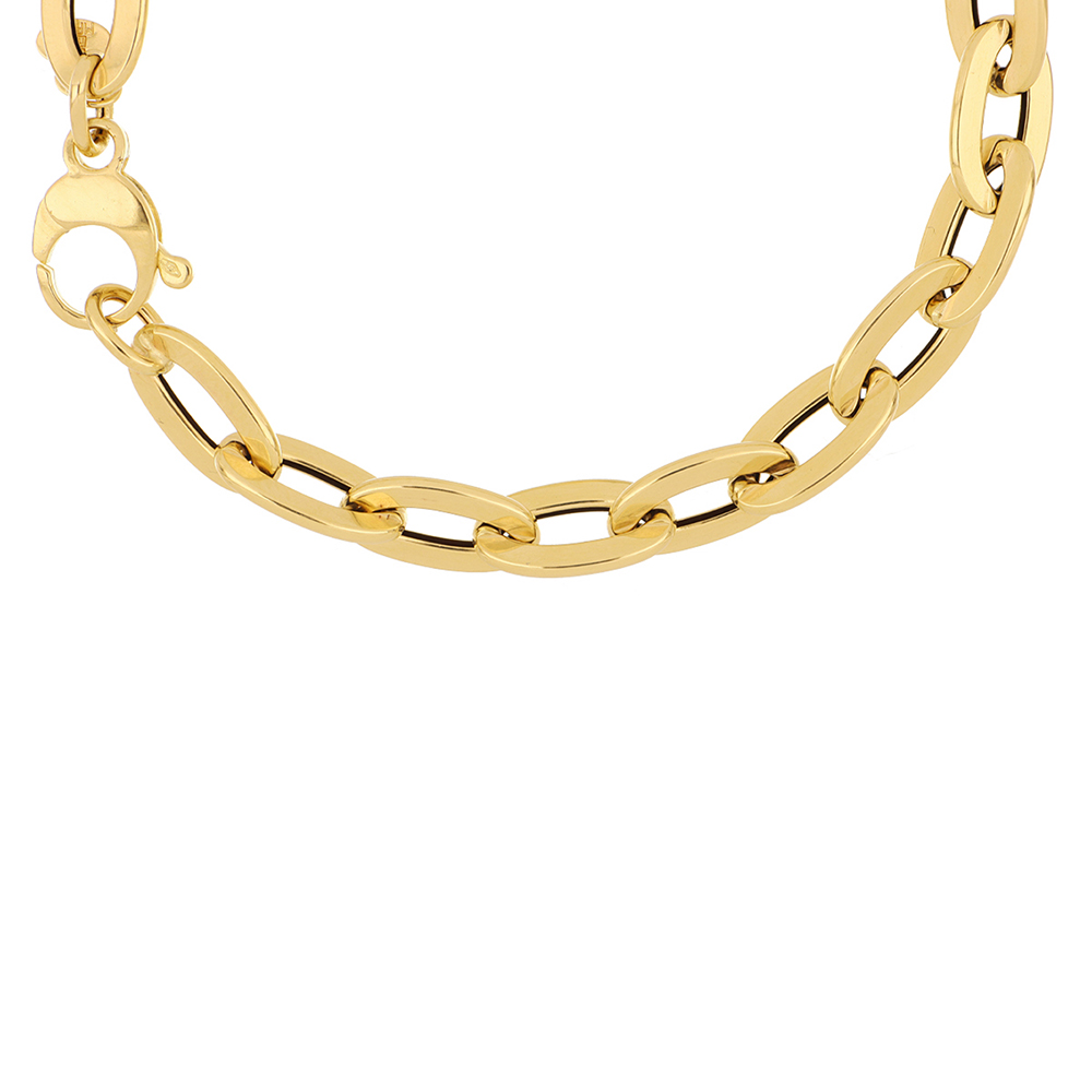 Foto 3 pulgar | Pulsera Zekie 7075 Oro 14k Amarillo 20 Cms