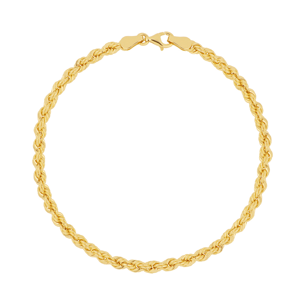 Foto 1 | Pulsera Zekie 7088 Oro 10k Amarillo 19 Cms Torzal
