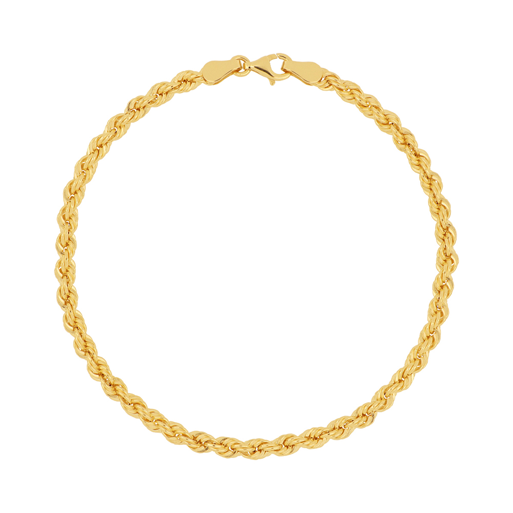 Foto 3 pulgar | Pulsera Zekie 7104 Oro 14k Amarillo Torzal