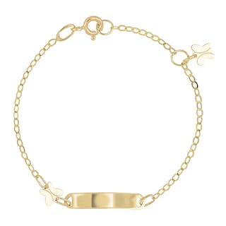 Foto 1 | Esclava Zekie 7167 Oro 14k Amarillo Con Mariposas