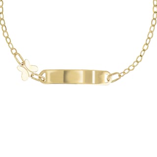 Foto 2 | Esclava Zekie 7167 Oro 14k Amarillo Con Mariposas