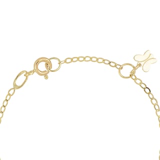 Foto 3 | Esclava Zekie 7167 Oro 14k Amarillo Con Mariposas