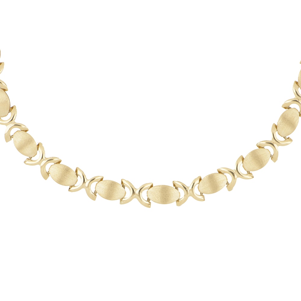 Pulsera Zekie 7118 Oro 14k Amarillo 20 Cms Besos Y Abrazos $11,313
