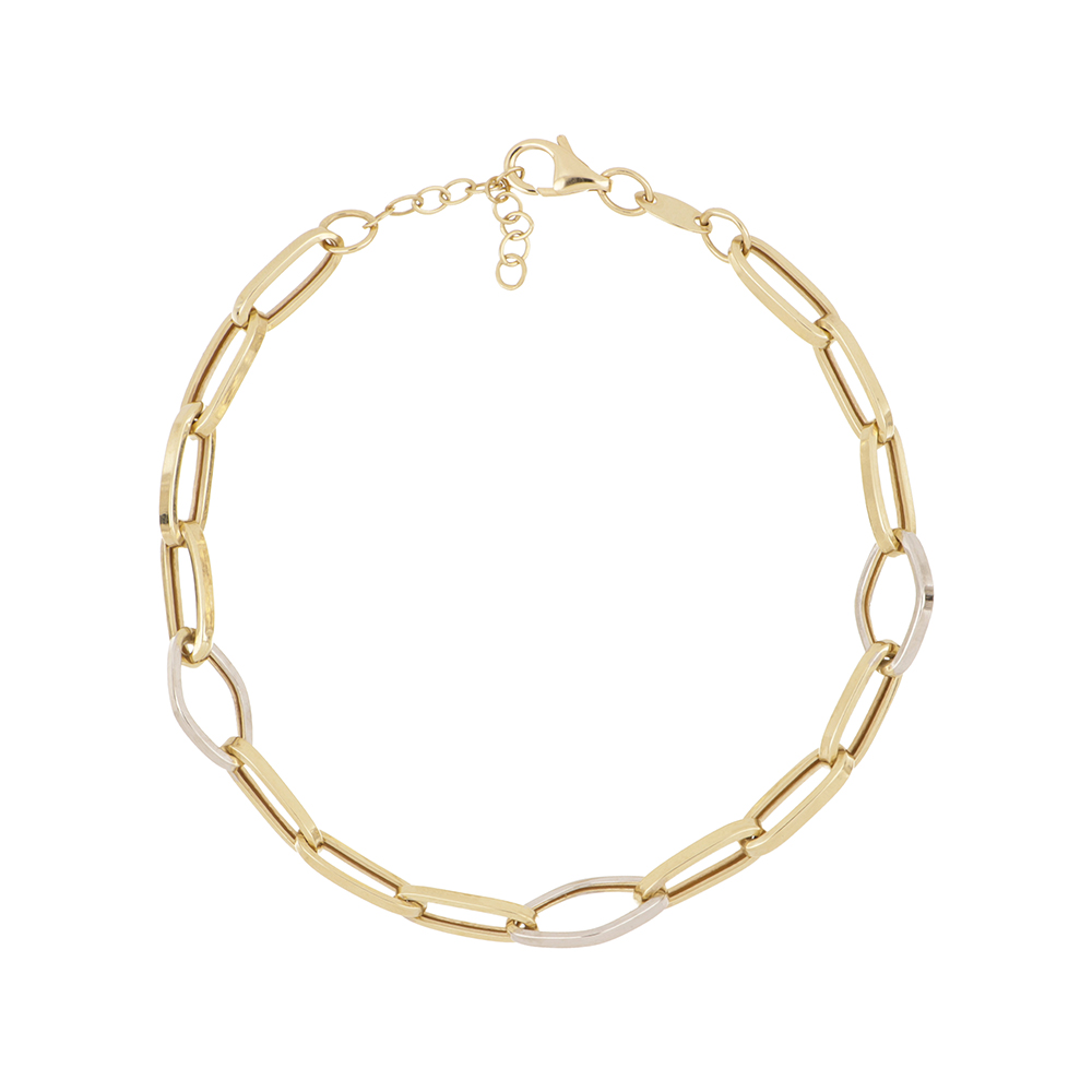 Foto 3 pulgar | Pulsera Zekie 7115 Oro 14k Amarillo 18 Cms Clip