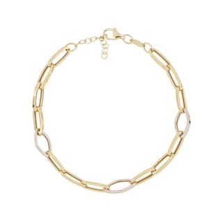 Foto 2 | Pulsera Zekie 7115 Oro 14k Amarillo 18 Cms Clip