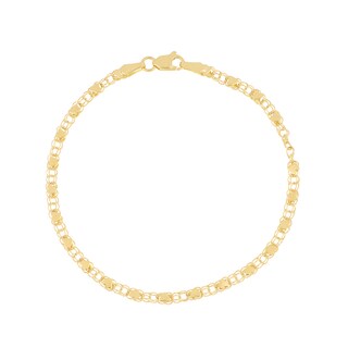 Foto 2 | Pulsera Zekie 7111 Oro 14k Amarillo 18 Cms Corazones
