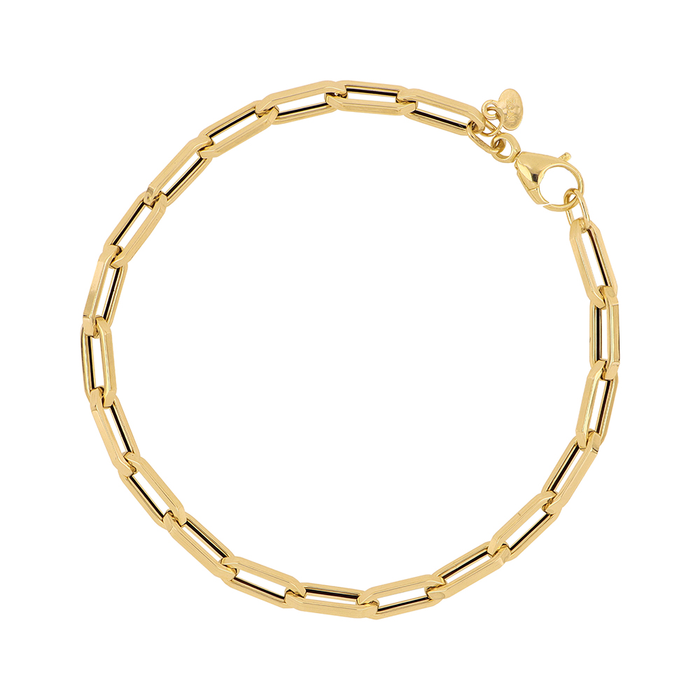 Foto 2 pulgar | Pulsera Zekie 7258 Oro 14k Amarillo 19 Cms Clip