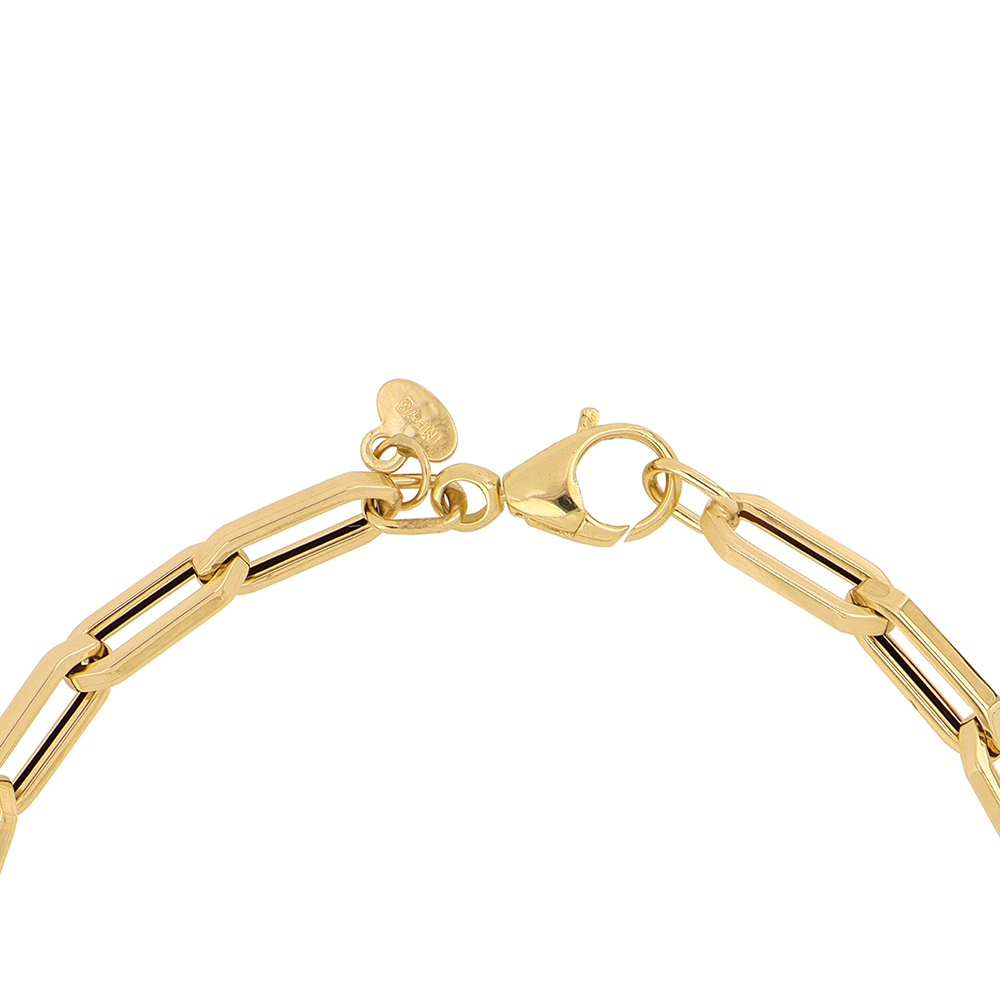 Foto 4 pulgar | Pulsera Zekie 7258 Oro 14k Amarillo 19 Cms Clip