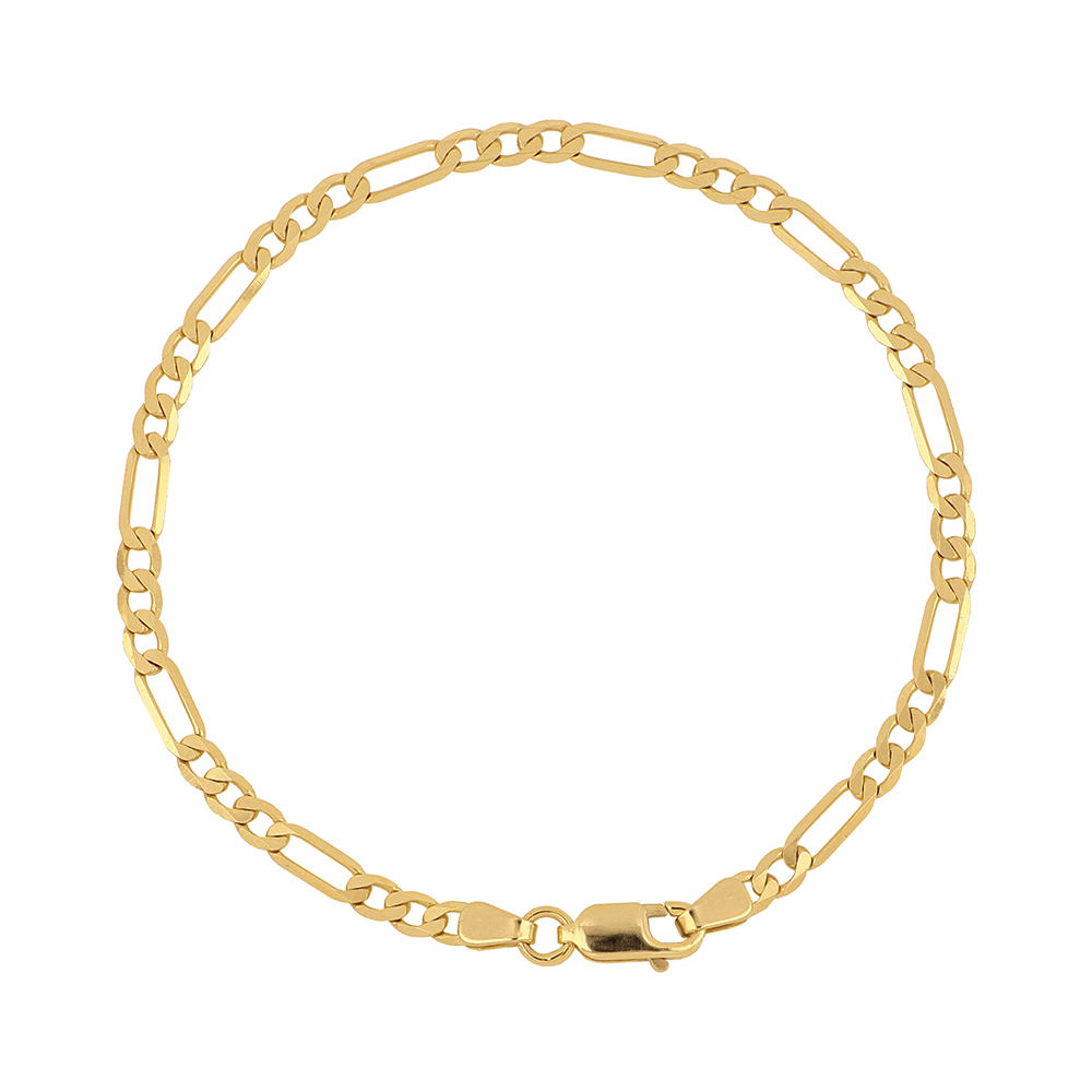 Foto 2 pulgar | Pulsera Zekie 7290-18 Oro 14k Amarillo 18 Cms 3 X 1