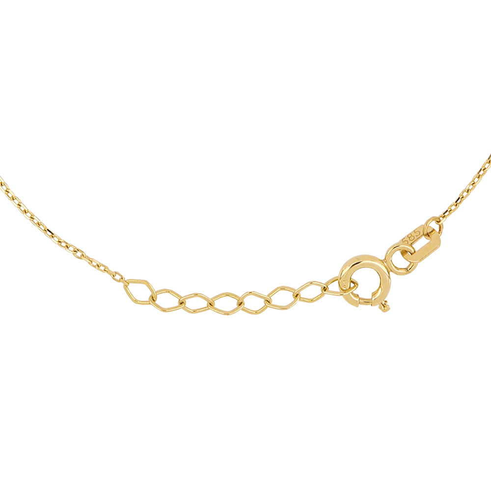 Foto 4 pulgar | Pulsera Zekie 7242 Oro 14k Amarillo 18 Cms Con Mariposas