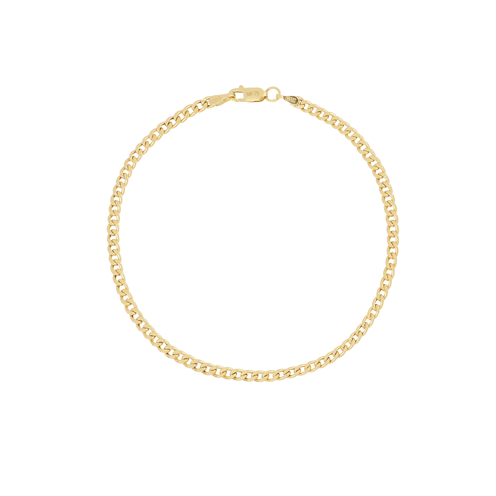 Foto 2 pulgar | Pulsera Zekie 7298-19 Oro 14k Amarillo 19 Cms Barbada