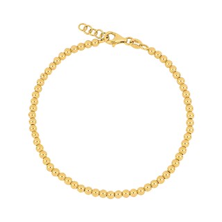 Foto 2 | Pulsera Zekie 7206 Oro 14k Amarillo 19 Cms Bola Lisa