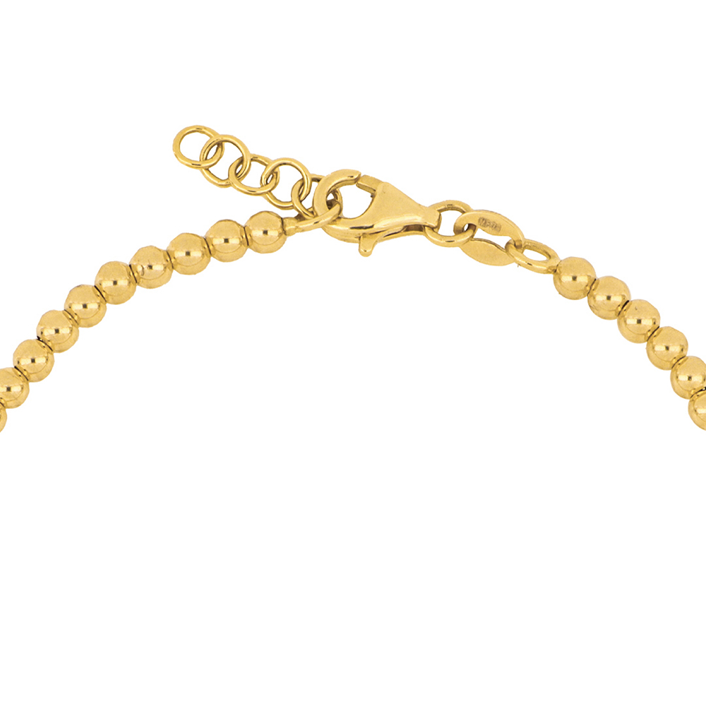 Foto 3 | Pulsera Zekie 7206 Oro 14k Amarillo 19 Cms Bola Lisa