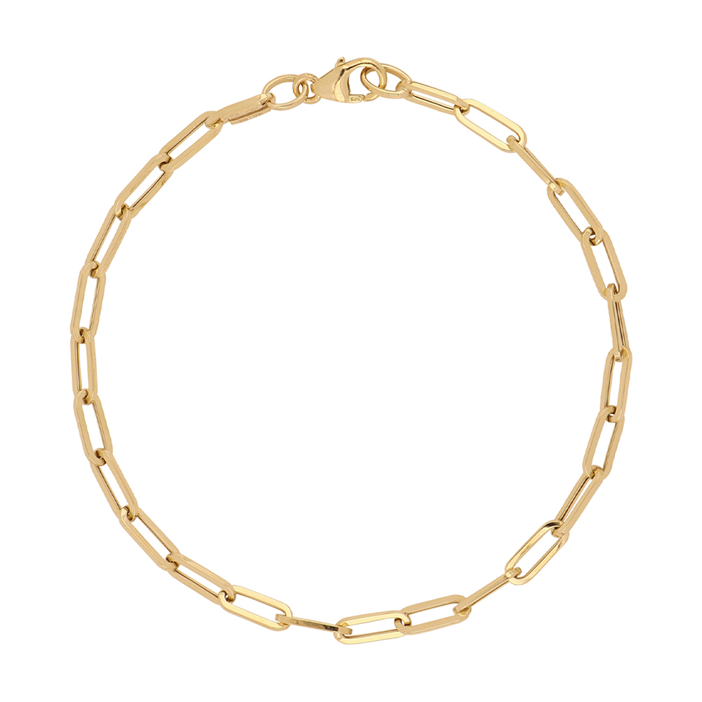 Foto 2 pulgar | Pulsera Zekie 7257 Oro 14k Amarillo 19 Cms Clip