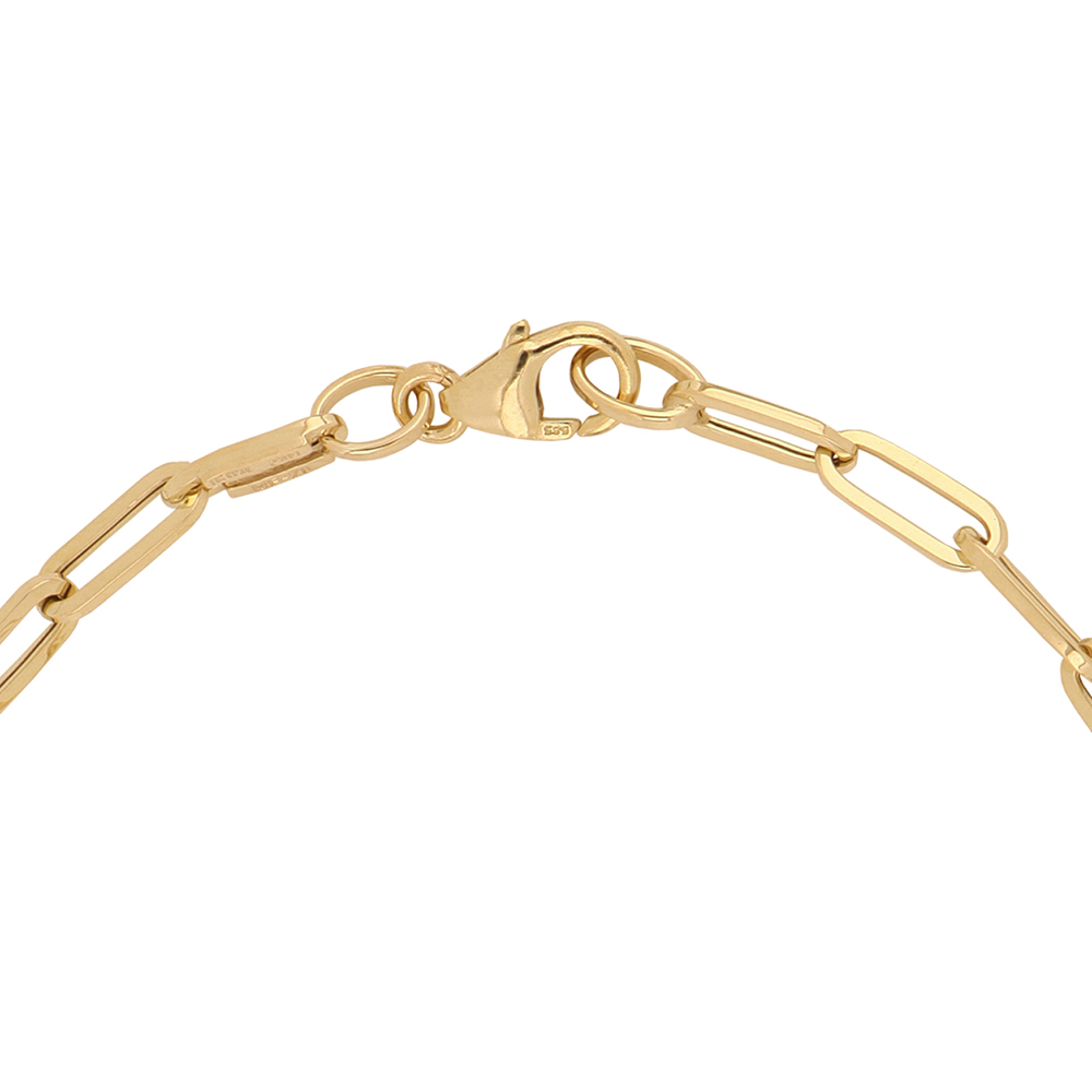 Foto 4 pulgar | Pulsera Zekie 7257 Oro 14k Amarillo 19 Cms Clip