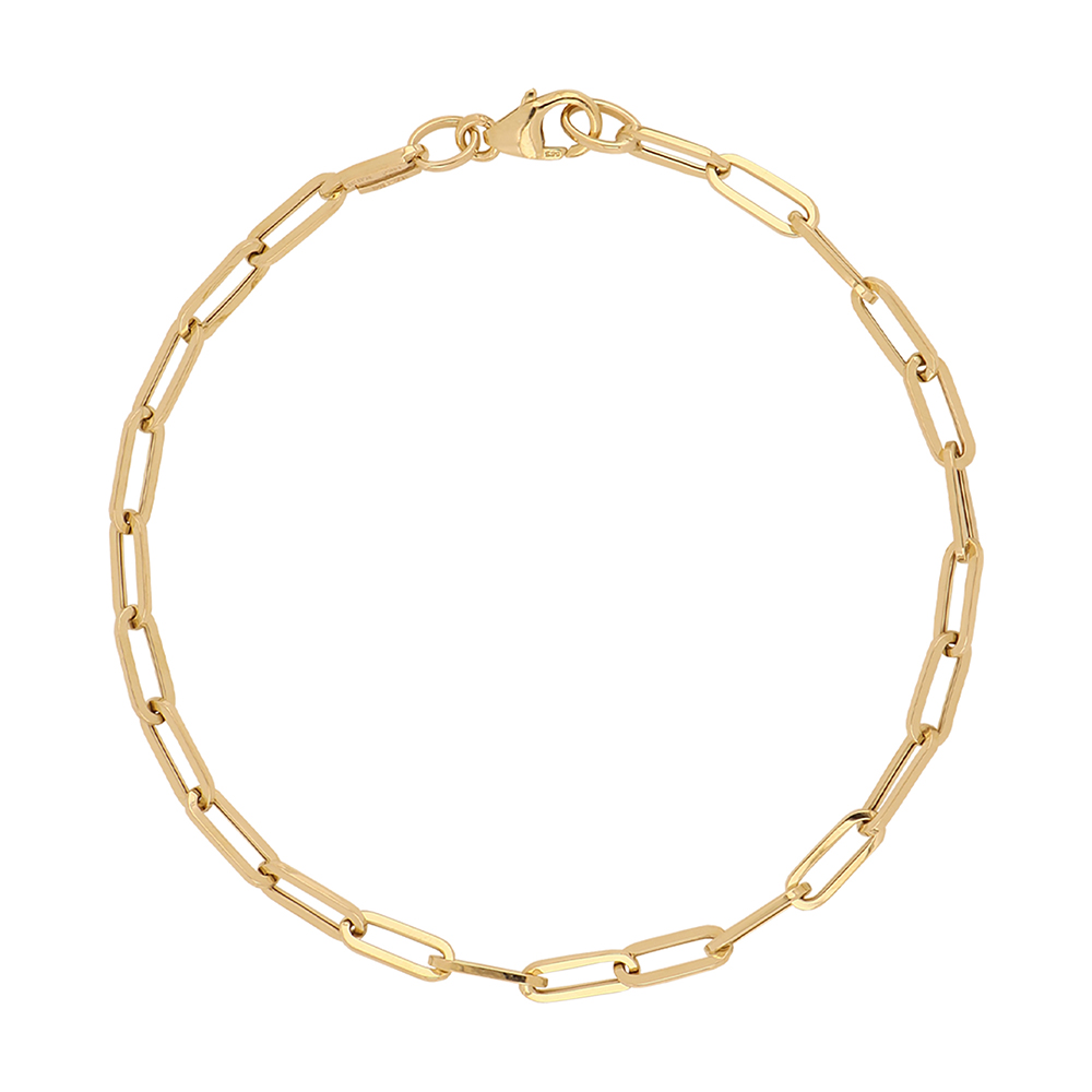 Foto 3 pulgar | Pulsera de Oro 14k Zekie 7204 Amarilla 20 cm
