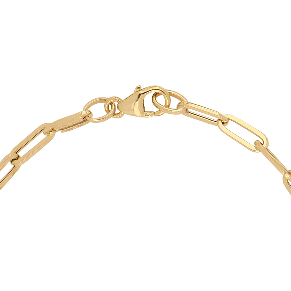 Foto 4 pulgar | Pulsera de Oro 14k Zekie 7204 Amarilla 20 cm