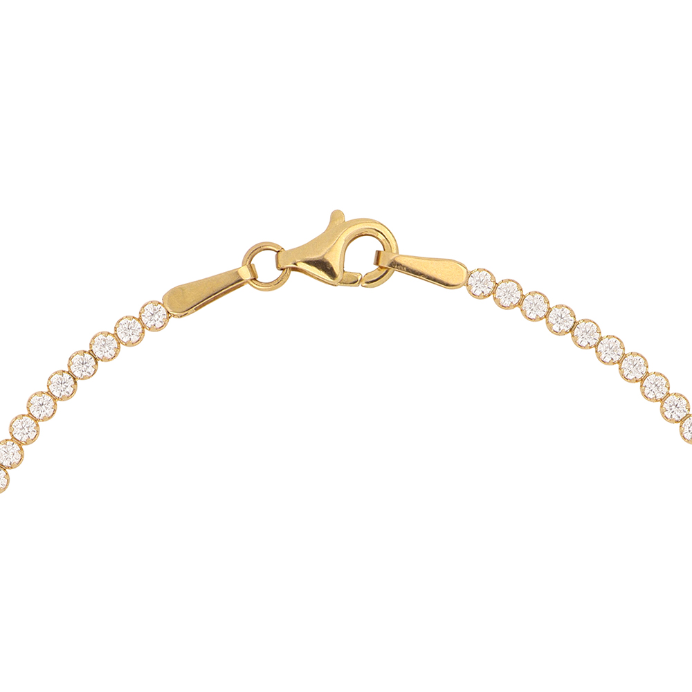 Foto 4 pulgar | Pulsera de Oro 14k con Zirconias Zekie