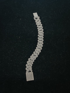 Foto 2 | Pulso Cubana Pulsera Plata .925 Moissanite - Ortiz Espinosa