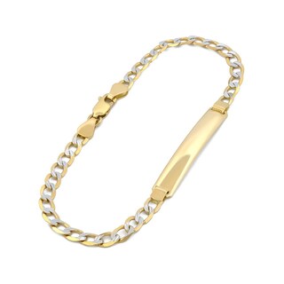 Foto 2 | Esclava Barbada Diamantada 21 Cm 5 Mm Oro Sólido 14k