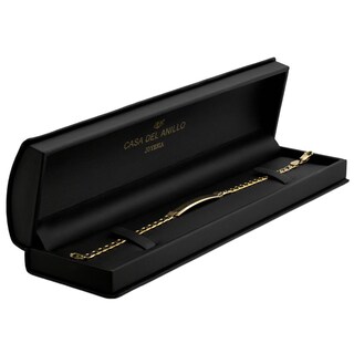 Foto 3 | Esclava Barbada Diamantada 21 Cm 5 Mm Oro Sólido 14k