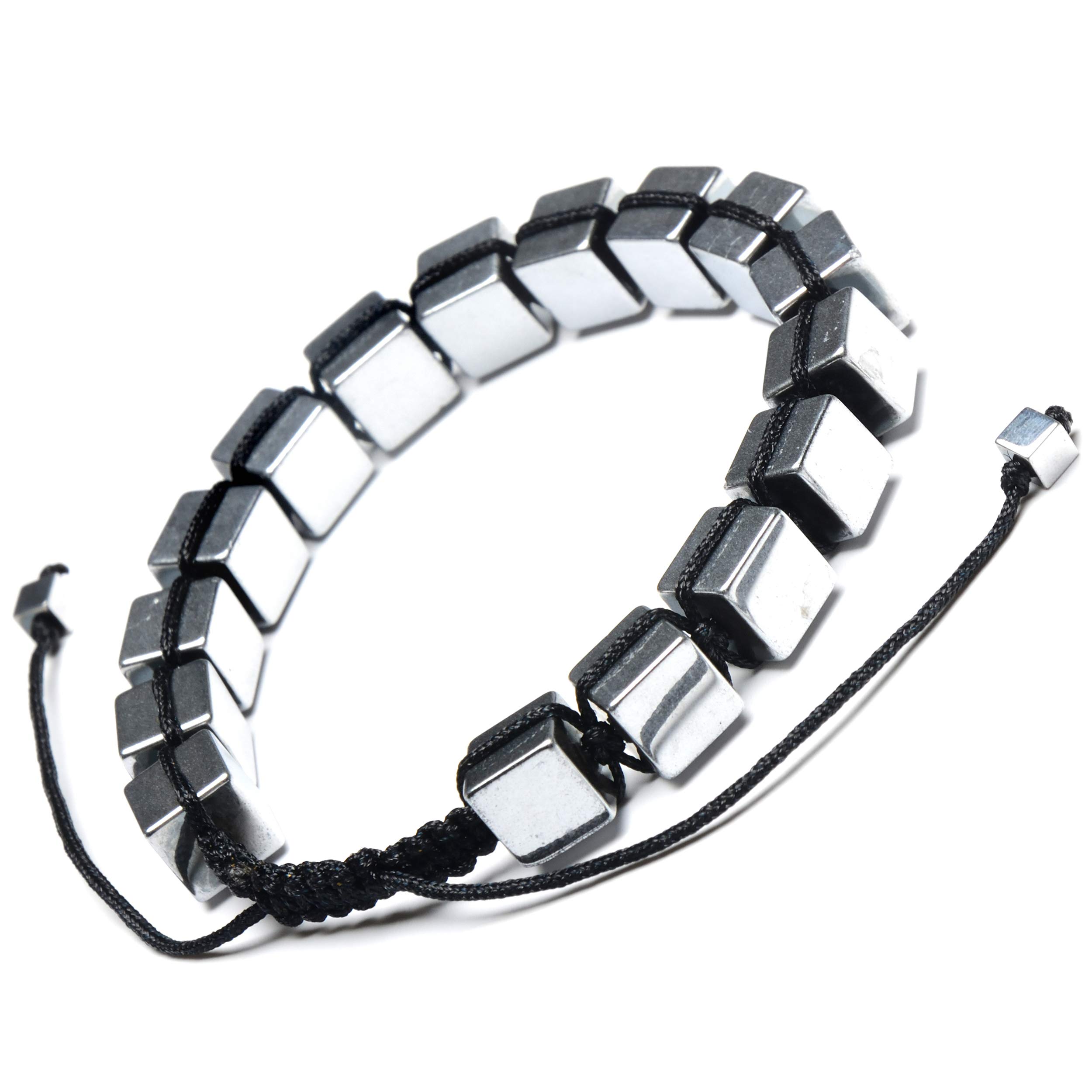 Foto 5 pulgar | Pulsera West Coast Jewelry Con Hematita Bañada En Plata Para Hombre - Venta Internacional.