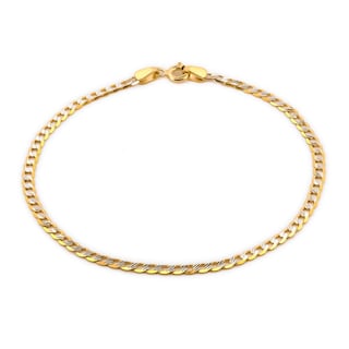 Foto 1 | Hermoso Pulso Barbada Diamantada Oro Sólido 14k