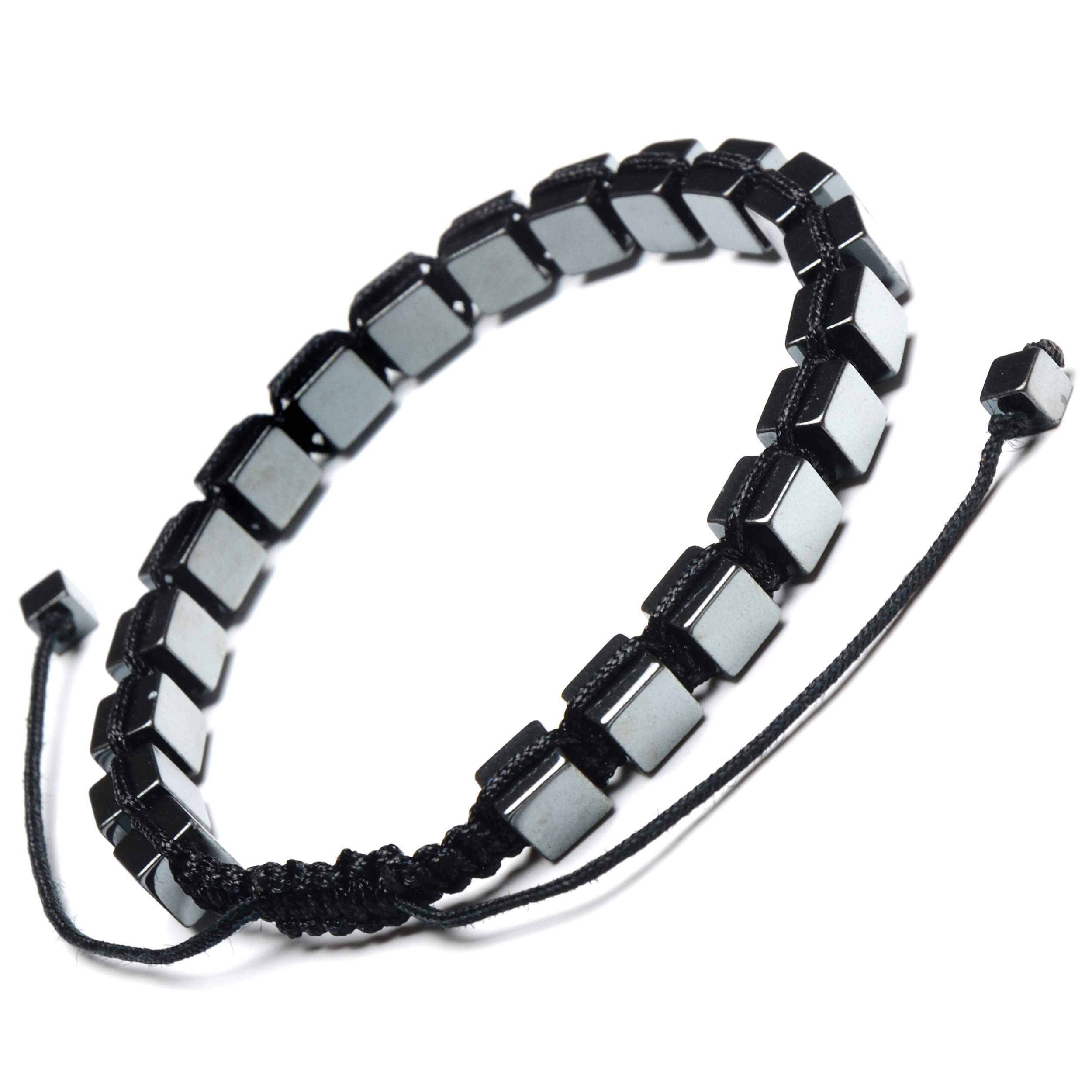 Foto 4 | Pulsera West Coast Jewelry Con Forma De Cubo De Hematita Para Hombre - Venta Internacional.