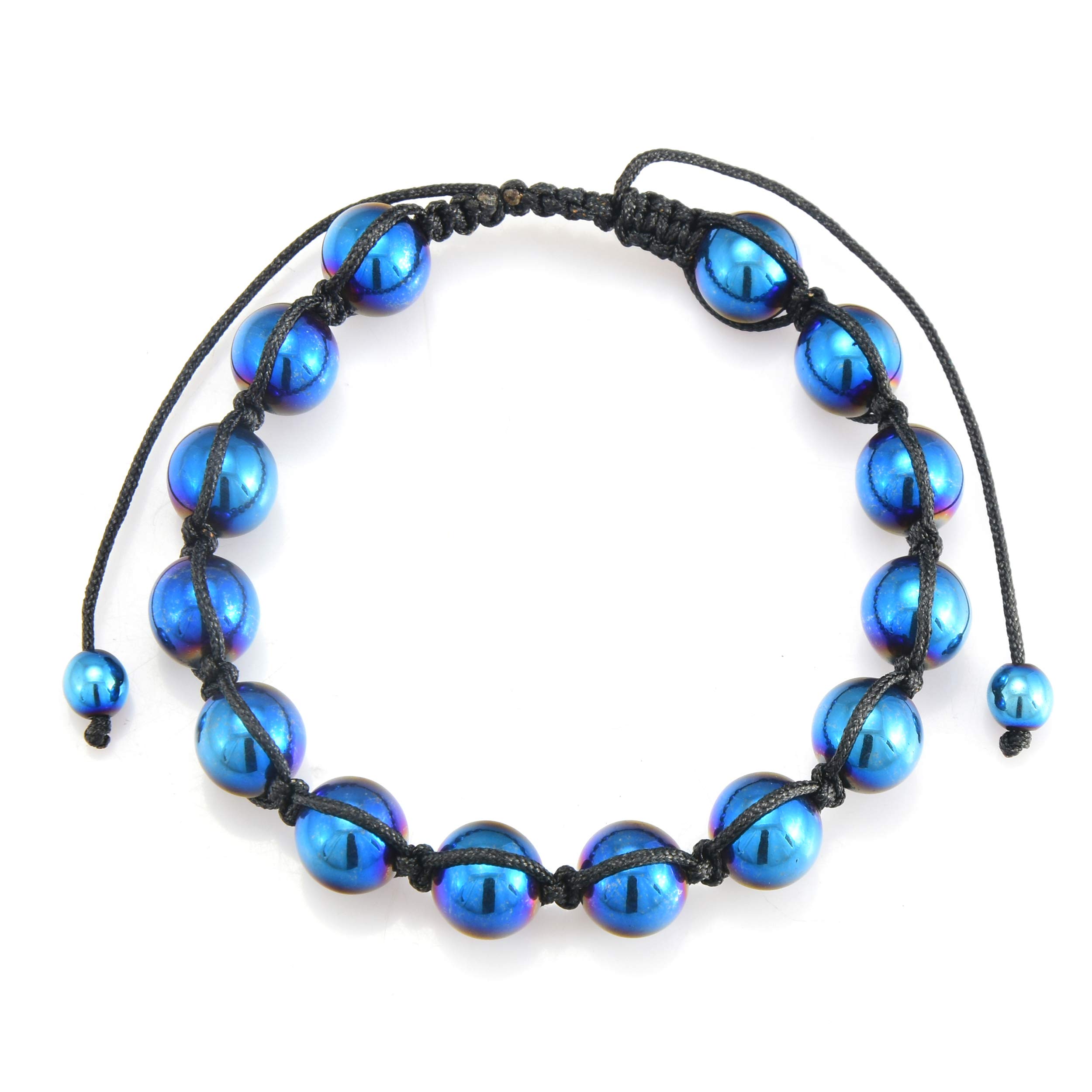 Foto 3 pulgar | Pulsera West Coast Jewelry Para Hombre Con Piedra De Hematita Chapada En Azul - Venta Internacional.