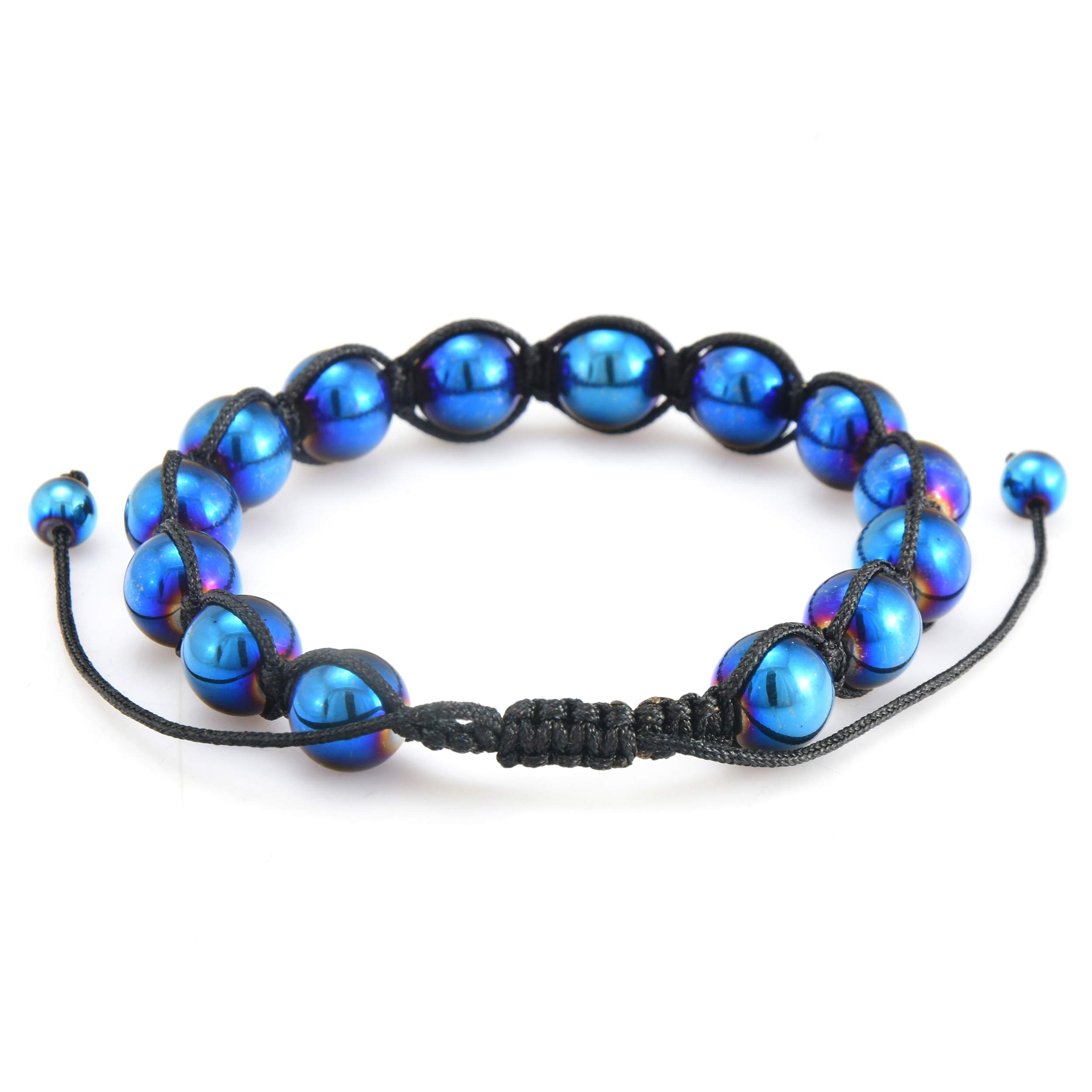 Foto 4 pulgar | Pulsera West Coast Jewelry Para Hombre Con Piedra De Hematita Chapada En Azul - Venta Internacional.