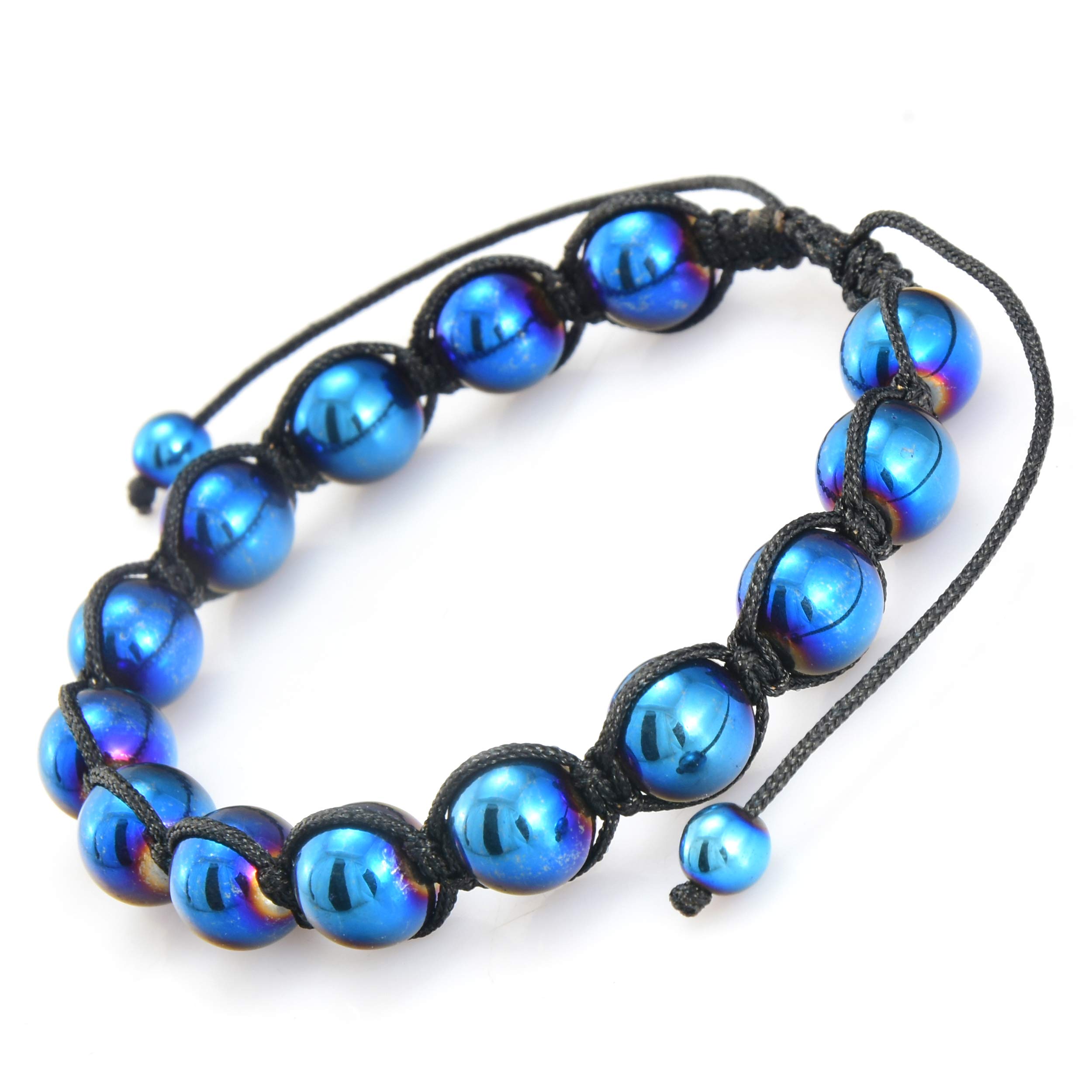 Foto 4 | Pulsera West Coast Jewelry Para Hombre Con Piedra De Hematita Chapada En Azul - Venta Internacional.