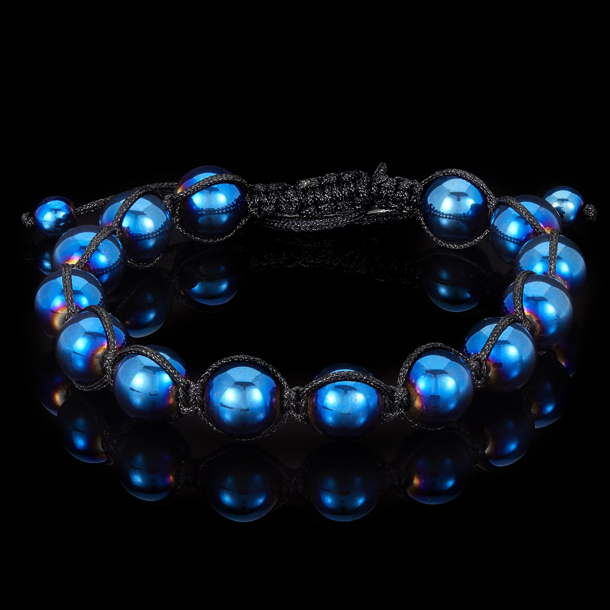 Foto 5 | Pulsera West Coast Jewelry Para Hombre Con Piedra De Hematita Chapada En Azul - Venta Internacional.