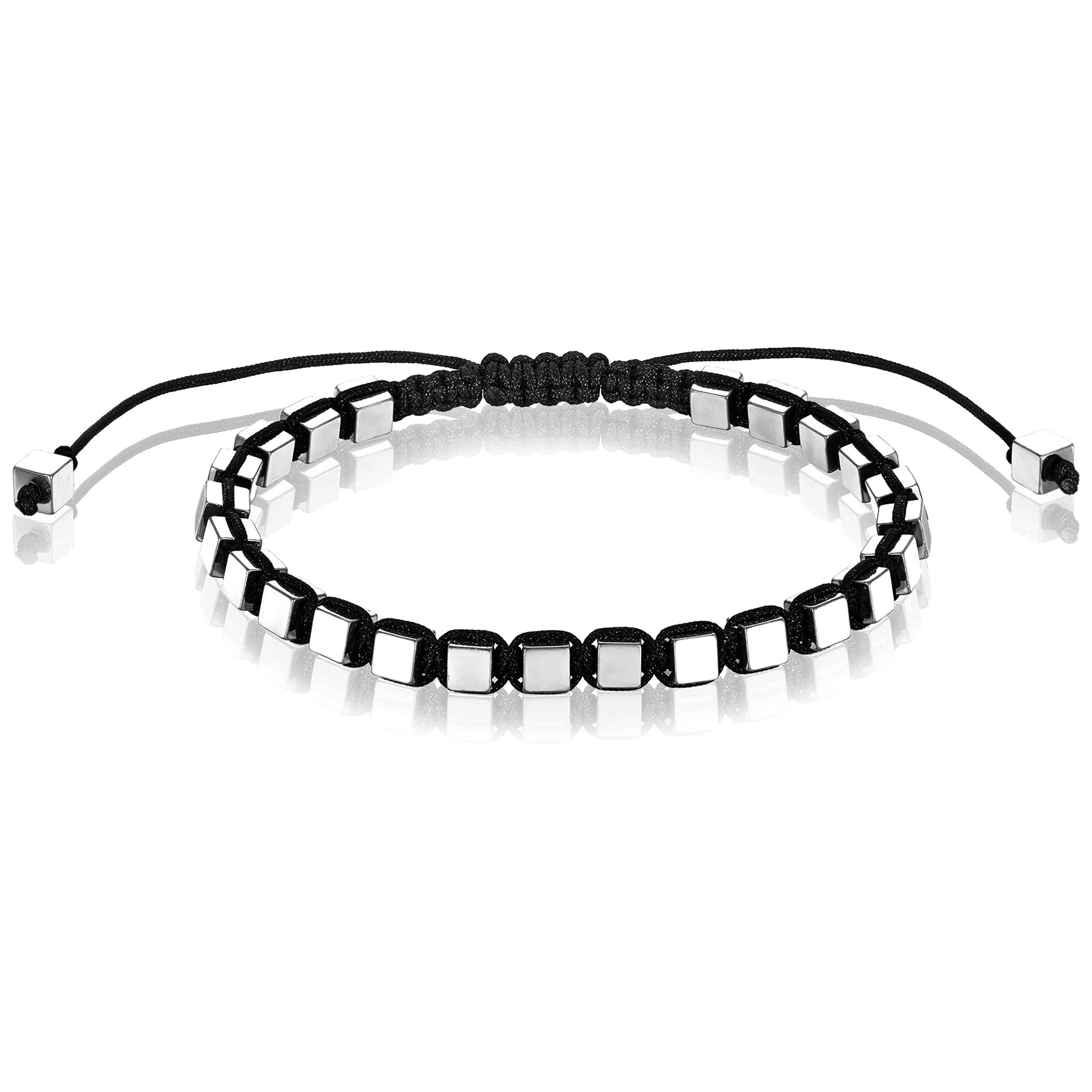 Foto 1 | Pulsera West Coast Jewelry Con Hematita Bañada En Plata Para Hombre - Venta Internacional.