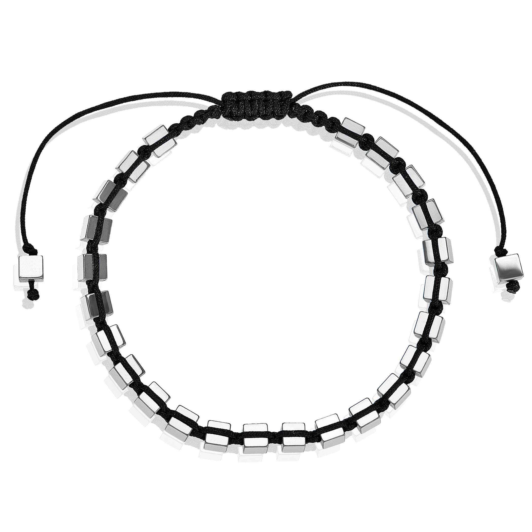 Foto 3 pulgar | Pulsera West Coast Jewelry Con Hematita Bañada En Plata Para Hombre - Venta Internacional.