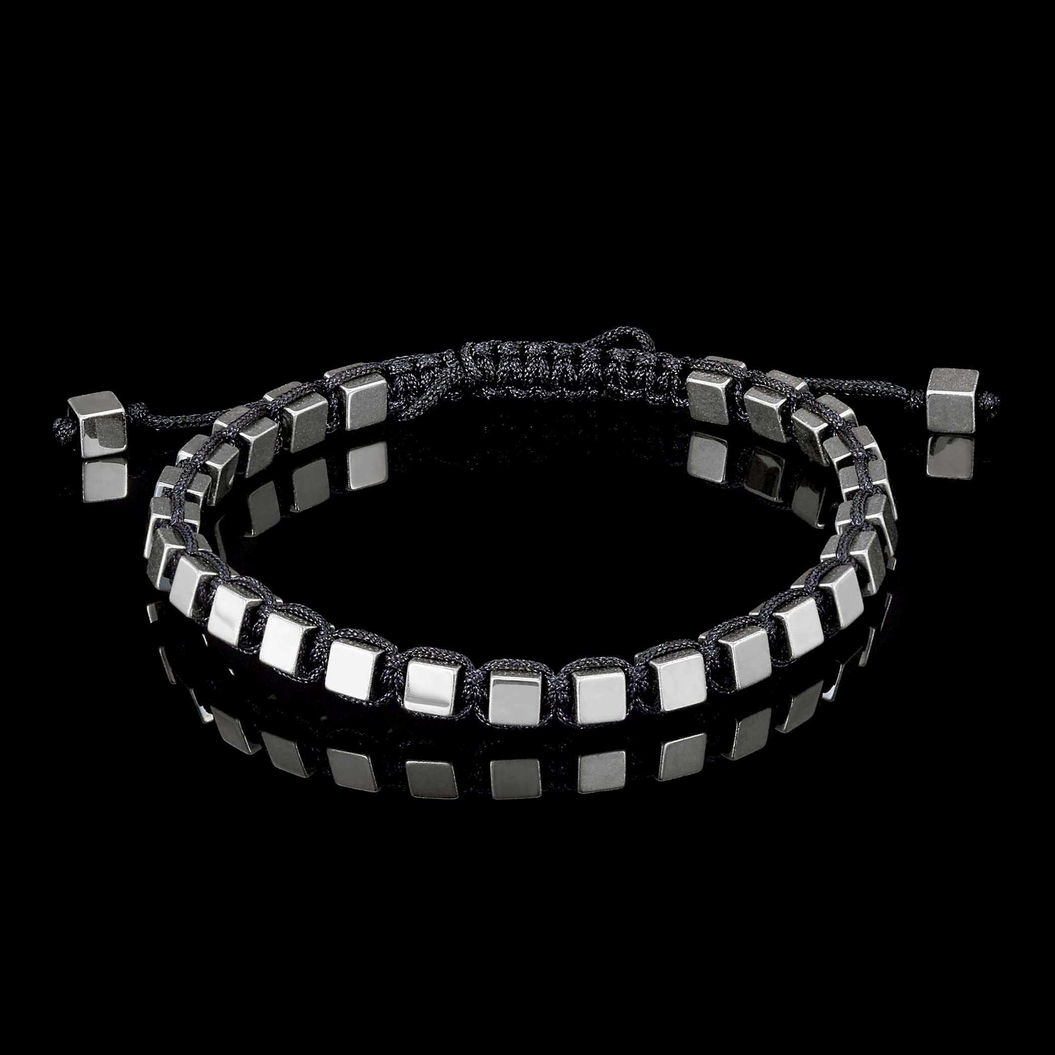 Foto 5 | Pulsera West Coast Jewelry Con Hematita Bañada En Plata Para Hombre - Venta Internacional.