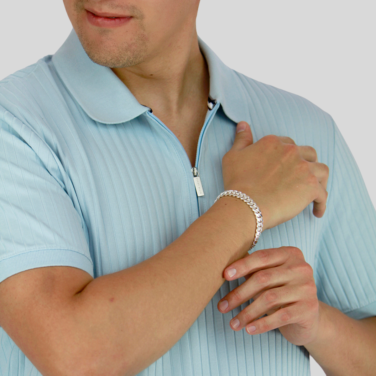 Foto 4 | Pulso Cubano Crixus Joyería Plata .925