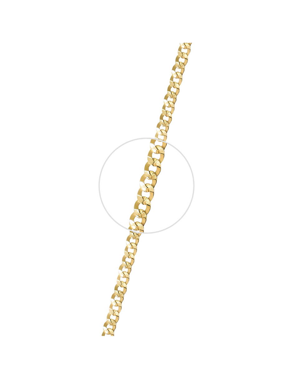 Foto 4 pulgar | Esclava Barbada 4mm  10k Oro Italiano