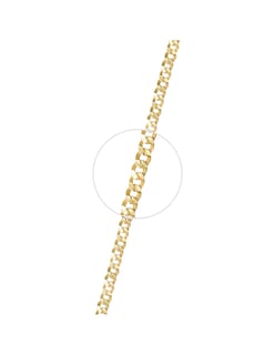 Foto 3 | Esclava Barbada 4mm 10k Oro Italiano
