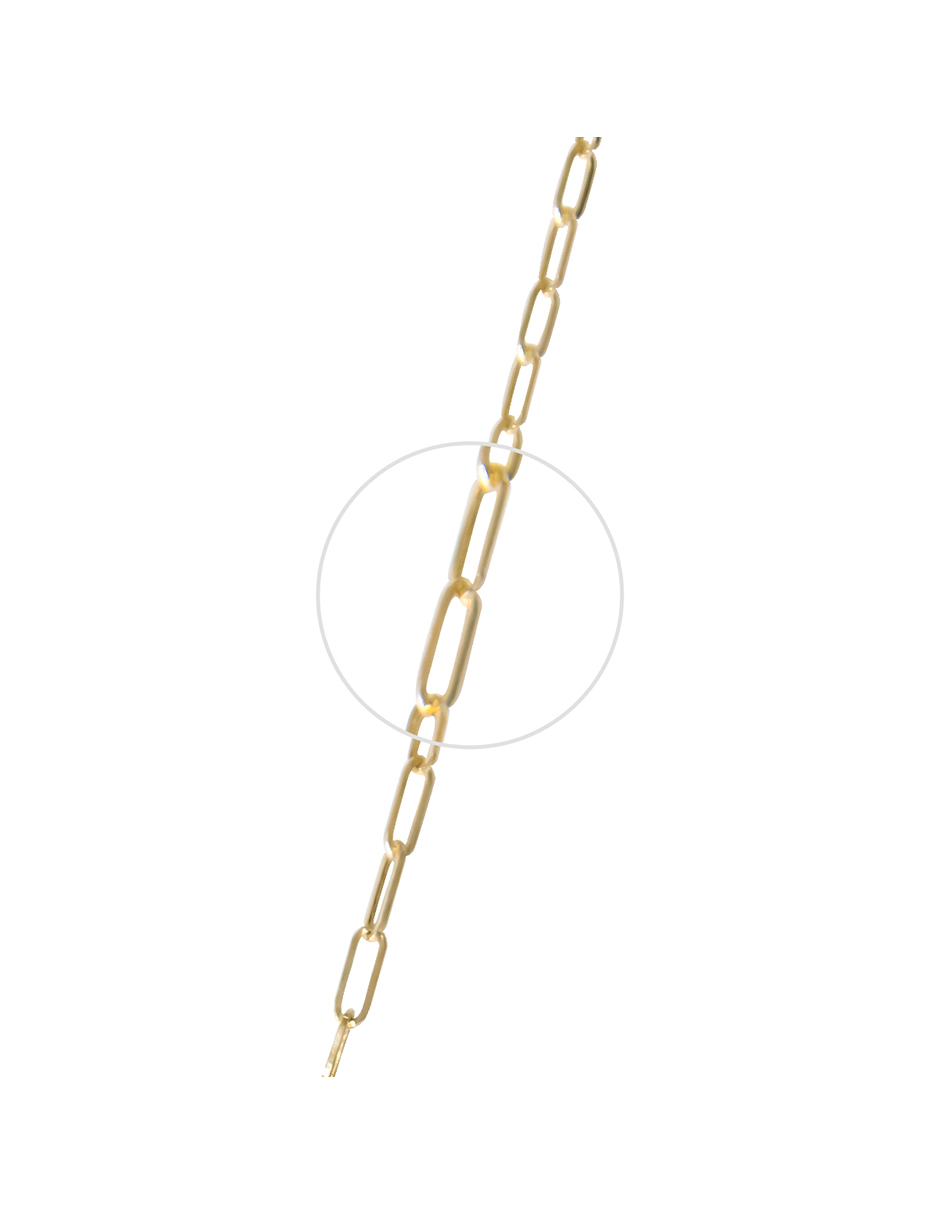 Foto 4 pulgar | Pulso Clip Paper 10k Oro Italiano 4mm 18cm