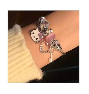 Foto 3 | Pulsera De Hello Kity Para Dama Color Plata