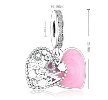 Foto 4 | Pulsera Con Colgante De Plata De Ley 925 Love Family Bead - Venta Internacional.