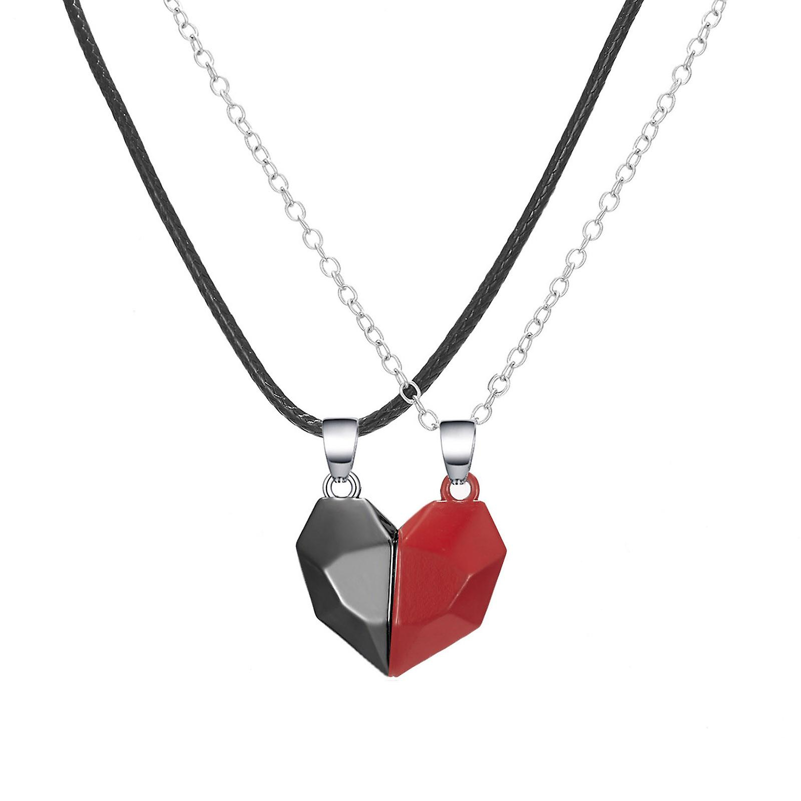 Foto 1 | Collar Huoguo Con Colgante De Dos Almas Y Un Corazón Para Pareja - Venta Internacional.