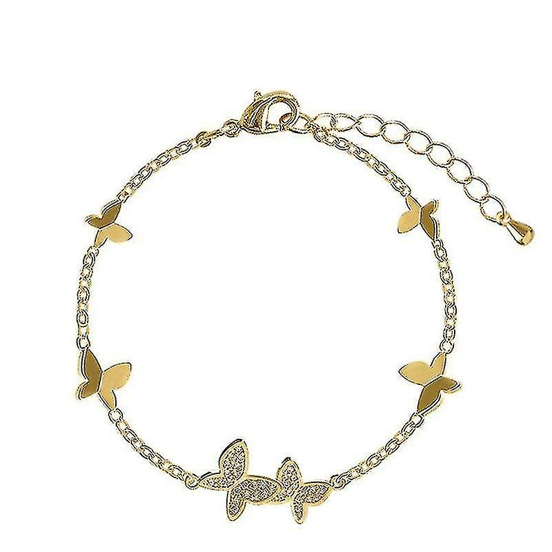 Foto 5 pulgar | Pulsera Huoguo Crystal Butterfly En Plata De Ley - Venta Internacional.