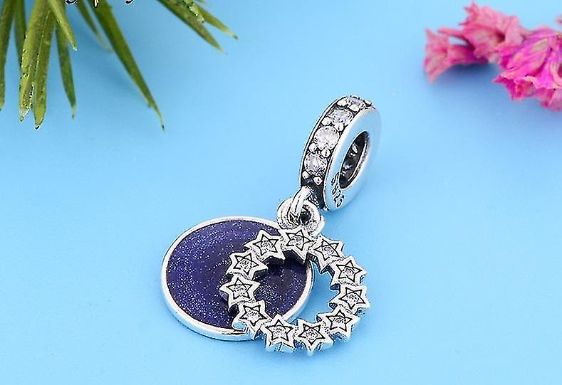 Foto 3 pulgar | Colgantes De Pulsera De Plata De Ley 925 Con Estrellas Inspiradoras - Venta Internacional.