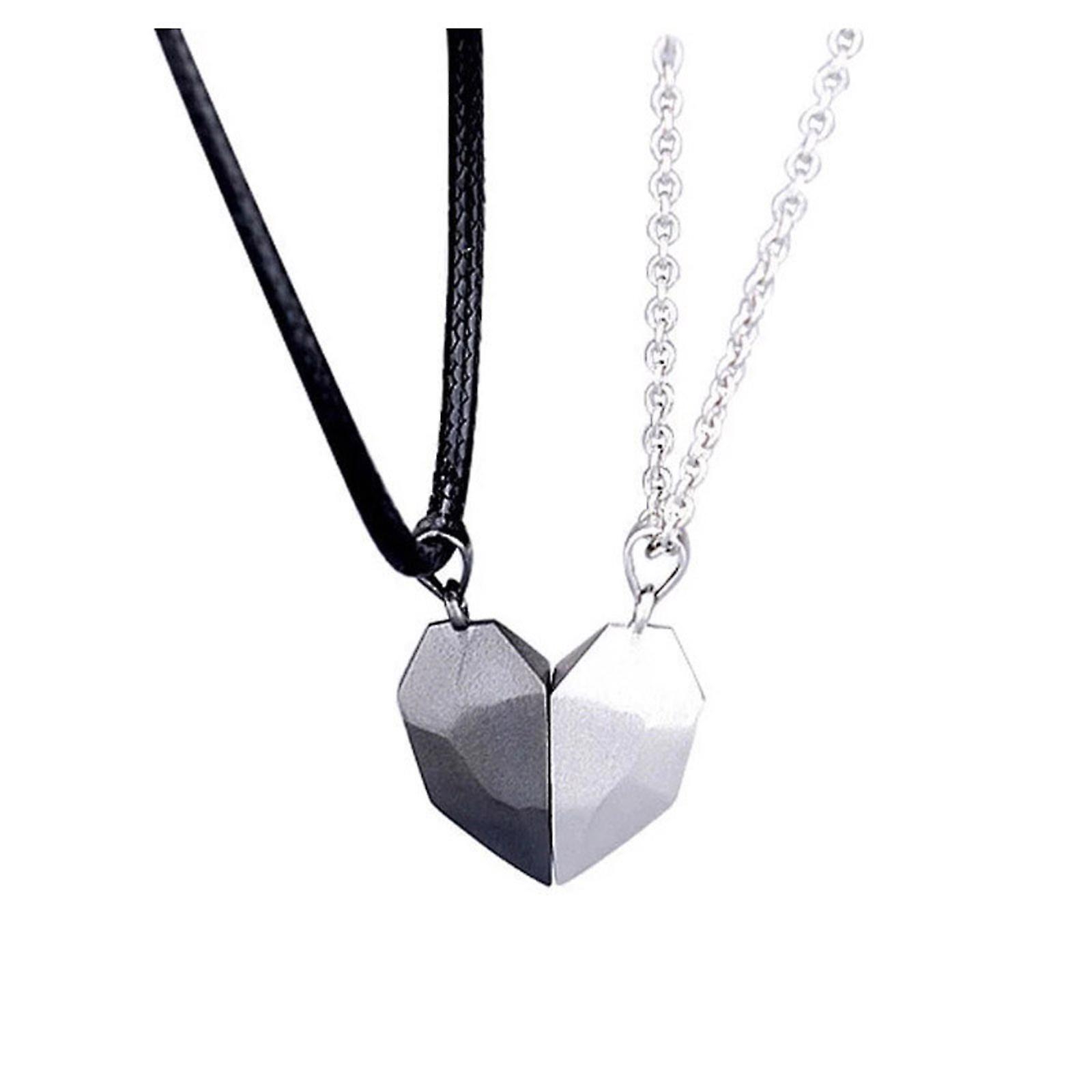 Foto 2 pulgar | Collar Huoguo Con Colgante De Dos Almas Y Un Corazón Para Pareja - Venta Internacional.