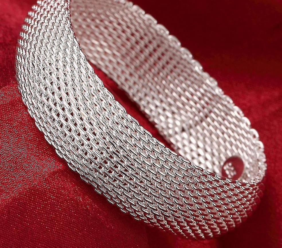 Foto 2 pulgar | Pulseras Trenzadas De Plata De Ley Para Mujer - Venta Internacional.