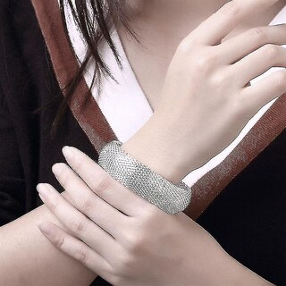 Foto 3 | Pulseras Trenzadas De Plata De Ley Para Mujer - Venta Internacional.