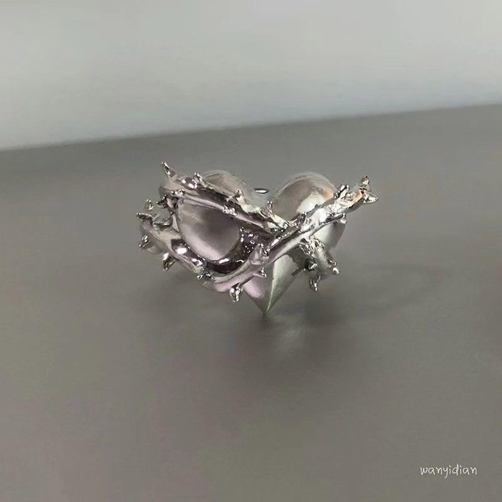 Foto 4 pulgar | Pendientes Huoguo De Plata De Ley Infinite Love Con Piedra De Cristal - Venta Internacional.